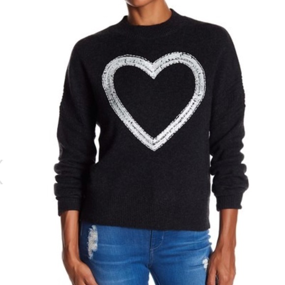 NWT WILDFOX GAINSBOROUGH CASHMERE SWEATER CHARCOAL - Picture 4 of 5